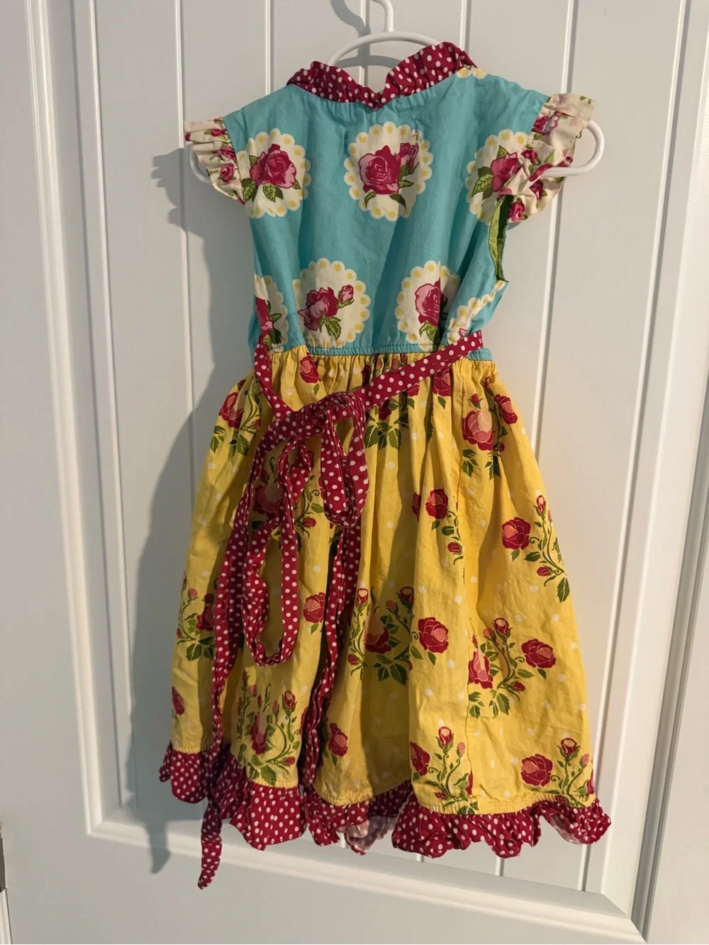 Jelly the Pug Girls’ Floral Ruffle Dress – Size 4
